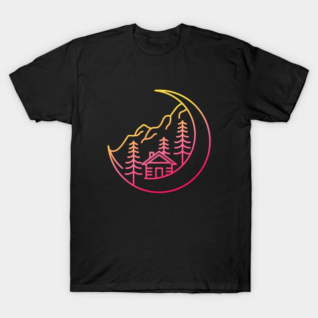 Moon Life T-Shirt by VEKTORKITA